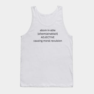 abominable definition Tank Top